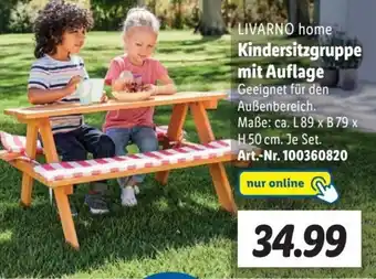 Lidl LIVARNO home Kindersitzgruppe mit Auflage Angebot