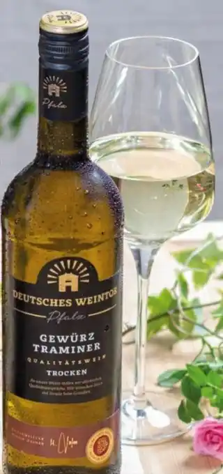 Lidl 2021 DEUTSCHES WEINTOR GEWÜRZTRAMINER PFALZ QBA 0,75 L Flasche Angebot