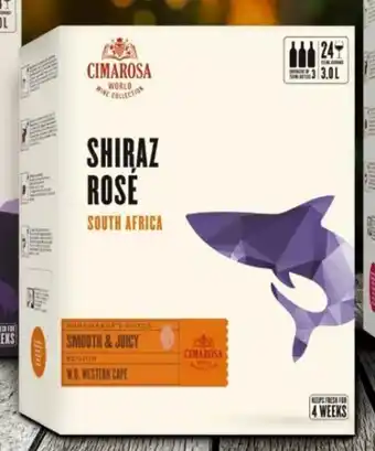 Lidl 2022 CIMAROSA SHIRAZ ROSÉ, SOUTH AFRICA, BAG-IN-BOX Angebot