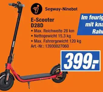 Expert Technomarkt Segway-Ninebot E-Scooter D28D Angebot