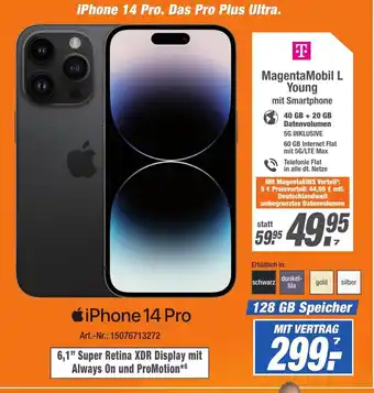 Expert Technomarkt iPhone 14 Pro Angebot