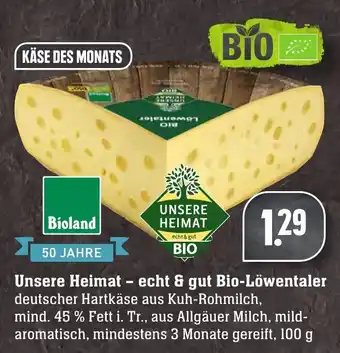 Edeka Neukauf Unsere Heimat echt & gut Bio Löwentaler 100g Angebot