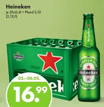 Trink und Spare Heineken 20*400ml Angebot