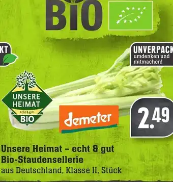 Edeka Neukauf Unsere Heimat echt & gut Bio Staudensellerie Angebot