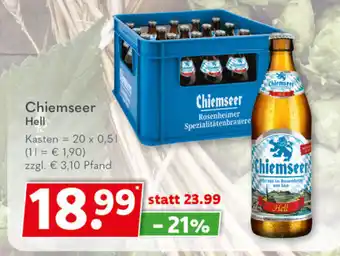 Getränkeland Chiemseer Hell 20*500ml Angebot