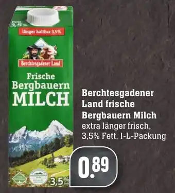 Edeka Neukauf Berchtesgadener Land Frische Bergbauern Milch 1L Angebot