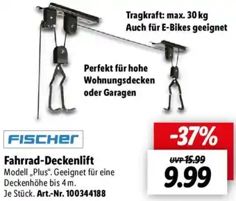 Lidl FISCHER Fahrrad-Deckenlift Angebot