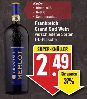 Edeka Neukauf Grand Sud Weine 1L Angebot