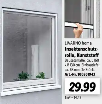 Lidl LIVARNO home Insektenschutz-rollo, Kunststoff Angebot