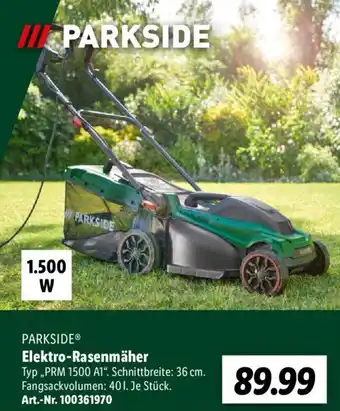 Lidl PARKSIDEⓇ Elektro-Rasenmäher PRM 1500 A1 Angebot