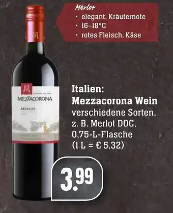 Edeka Neukauf Mezzacorona Wein 0,75L Angebot