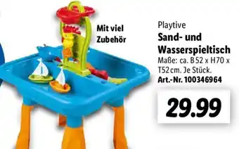 Lidl Playtive Sand- und Wasserspieltisch Angebot