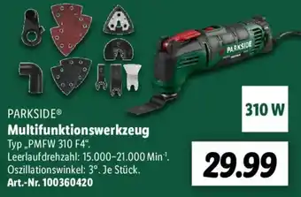 Lidl PARKSIDEⓇ Multifunktionswerkzeug ,PMFW 310 F4" Angebot