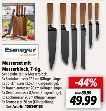 Lidl Esmeyer Messerset mit Messerblock, 7-tlg. Angebot