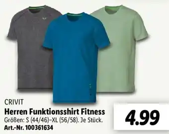 Lidl CRIVIT Herren Funktionsshirt Fitness Angebot