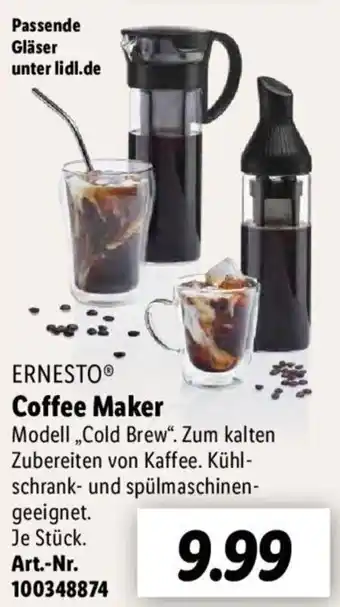 Lidl ERNESTO Coffee Maker Angebot