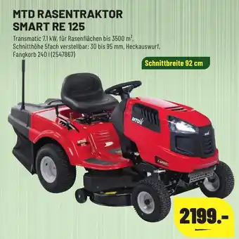 Leitermann Baumarkt MTD RASENTRAKTOR SMART RE 125 Angebot