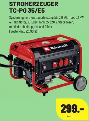 Leitermann Baumarkt STROMERZEUGER TC-PG 35/E5 Angebot