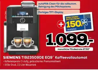 Euronics XXL Siemens TI923509DE EQ9 Kaffeevollautomat Angebot