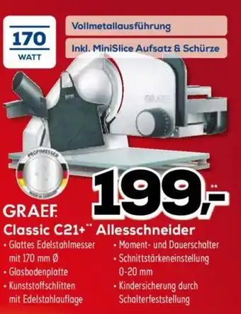 Euronics XXL Graef Classic C21+ Allesschneider Angebot