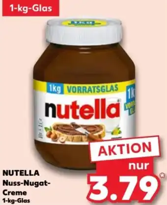 Kaufland NUTELLA Nuss-Nugat-Creme 1-kg-Glas Angebot