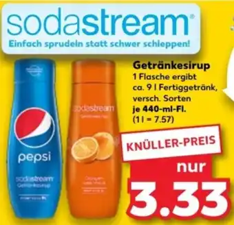 Kaufland sodastream Getränkesirup 440 ml Fl. Angebot