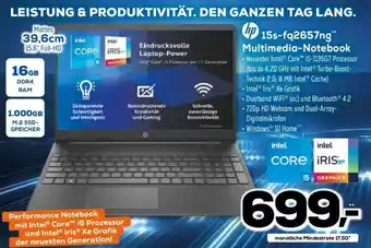 Euronics XXL hp 15s-fq2657ng Multimedia Notebook Angebot