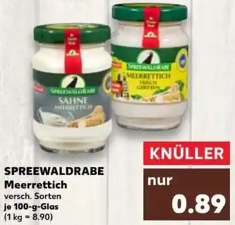 Kaufland SPREEWALDRABE Meerrettich 100 g Glas Angebot