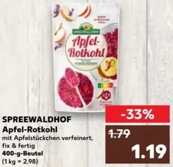 Kaufland SPREEWALDHOF Apfel-Rotkohl 400 g Beutel Angebot