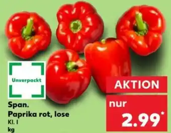 Kaufland Span. Paprika rot, lose Angebot