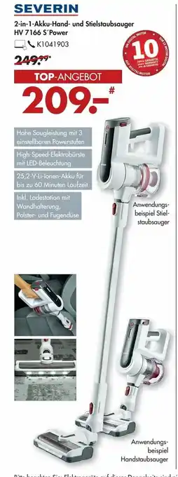 Galeria Severin 2in1 Akku Hand/Stielsaubsauger "HV7166 S'Power Angebot