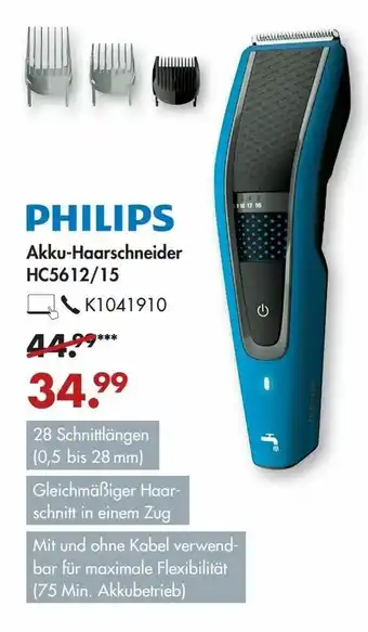 Galeria Philips Akku Haarschneider HC5612/15 Angebot