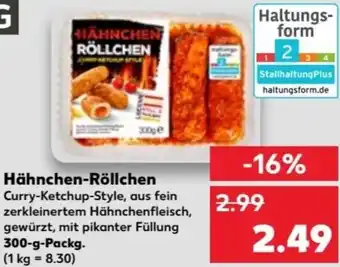 Kaufland Hähnchen-Röllchen 300-g-Packg. Angebot