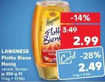 Kaufland LANGNESE Flotte Biene Honig 250 g Fl. Angebot