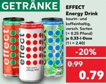 Kaufland effect Energy Drink 0,33 L Dose Angebot