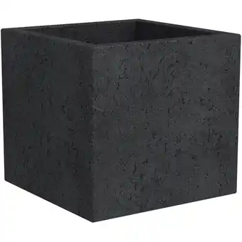 OBI Scheurich pflanzgefäß c-cube 240 28,5 cm x 28,5 cm stony black Angebot