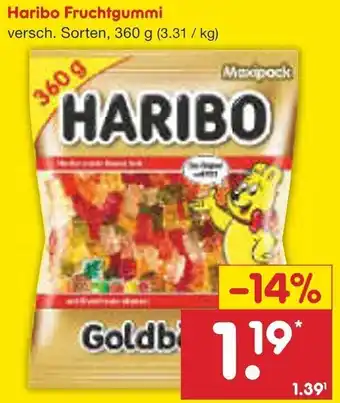 Netto Marken-Discount Haribo Fruchtgummi 360 g Angebot