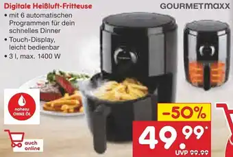 Netto Marken-Discount GOURMETmaxx Digitale Heißluft-Fritteuse Angebot