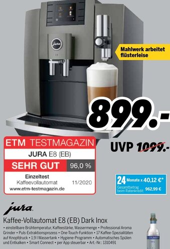 MEDIMAX Jura Kaffeevollautomat E8 (EB) Dark Inox Angebot