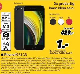 MEDIMAX iPhone 64 GB Angebot