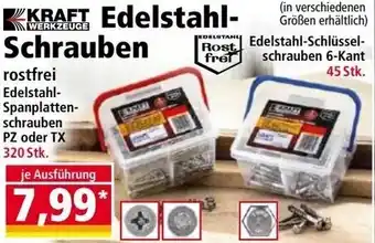 Norma Kraft Werkzeuge Edelstahl Schrauben Angebot