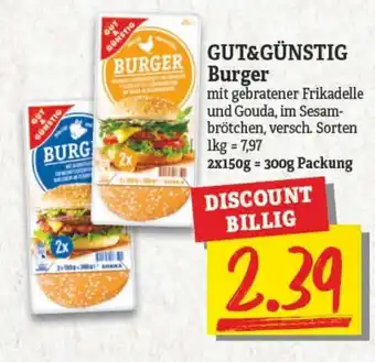 NP Discount Burger 2*150g Angebot