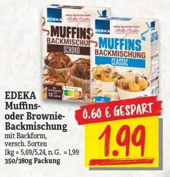 NP Discount EDEKA Muffins- oder Brownie-Backmischung 350/380g Angebot