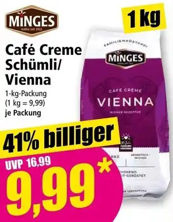 Norma MINGES Café Creme Schümli/ Vienna 1-kg-Packung Angebot