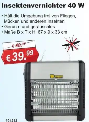 Stabilo Fachmarkt Insektenvernichter 40 W Angebot