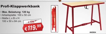 Stabilo Fachmarkt Profi-Klappwerkbank Angebot