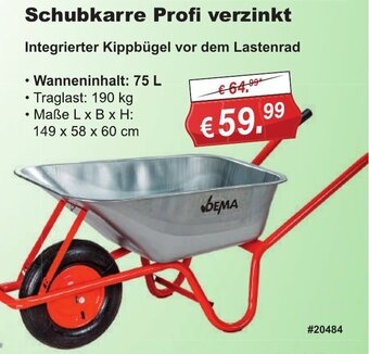 Stabilo Fachmarkt Schubkarre Profi verzinkt Angebot