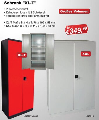 Stabilo Fachmarkt Schrank "XL-T" Angebot