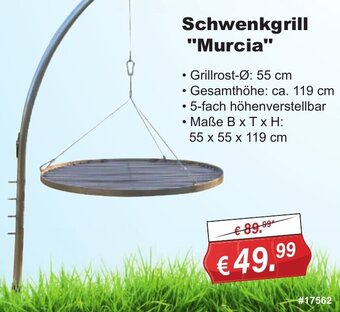 Stabilo Fachmarkt Schwenkgrill "Murcia" Angebot