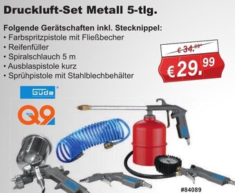 Stabilo Fachmarkt Güde Druckluft-Set Metall 5-tlg. Angebot